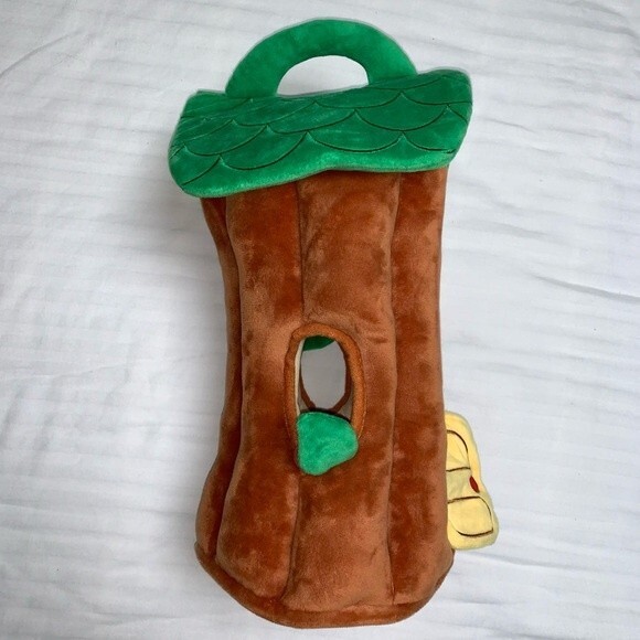 Lakeshore Learn & Play Plush Stuffed Animal Treehouse with Hideout Peek Holes - Picture 8 of 11